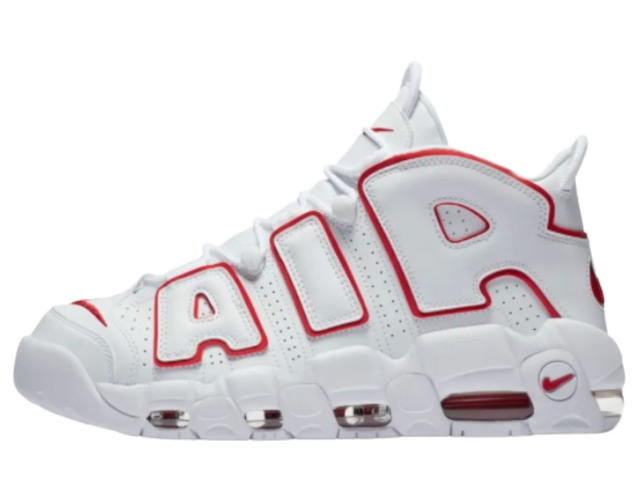 Nike Nike Air More Uptempo White Varsity Red Outline - view 2