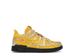Buy Nike Air Rubber Dunk Off-White University Gold at Sasom – Authentic and Ready to Ship
