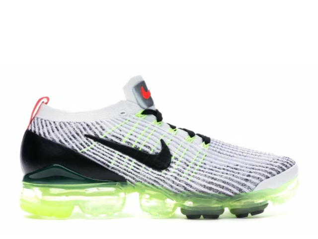 Nike Nike Air VaporMax Flyknit 3 White Black Volt Bright Crimson - view 1
