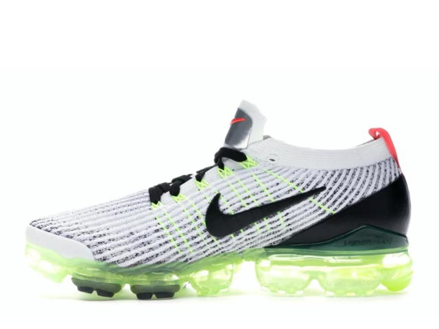 Nike Nike Air VaporMax Flyknit 3 White Black Volt Bright Crimson - view 2