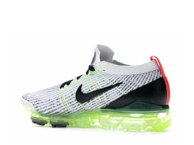 Nike Nike Air VaporMax Flyknit 3 White Black Volt Bright Crimson - view 3