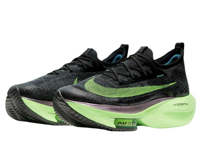 Nike Nike Air Zoom Alphafly Next% Black Electric Green - view 3
