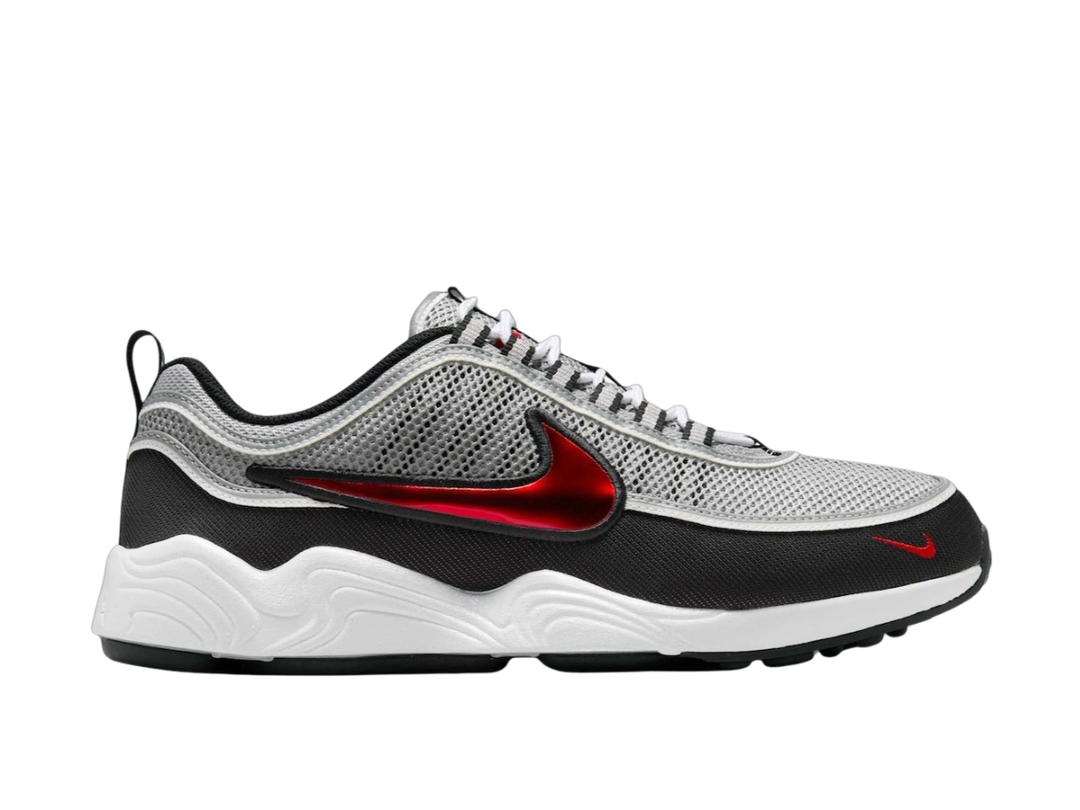 Nike Nike Air Zoom Spiridon Metallic Silver and Sport Red