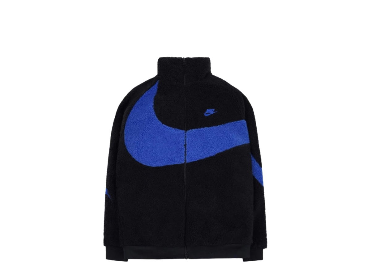 Nike Nike Big Swoosh Full Zip Jacket Black Game Royal