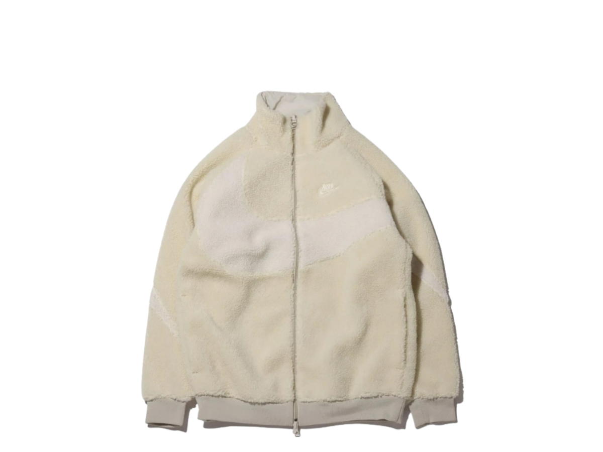 Nike Nike Big Swoosh Full Zip Jacket Light Bone Sail