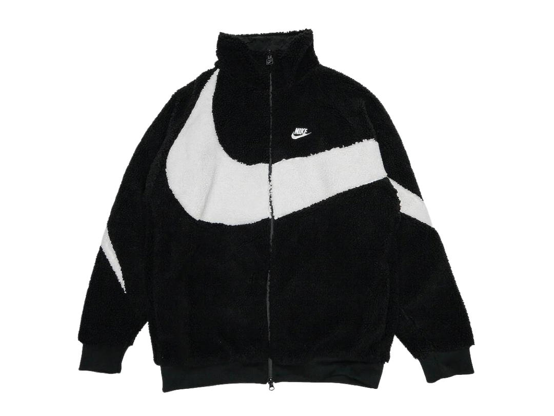 Nike Nike Big Swoosh Reversible Boa Jacket (Asia Sizing) Black White