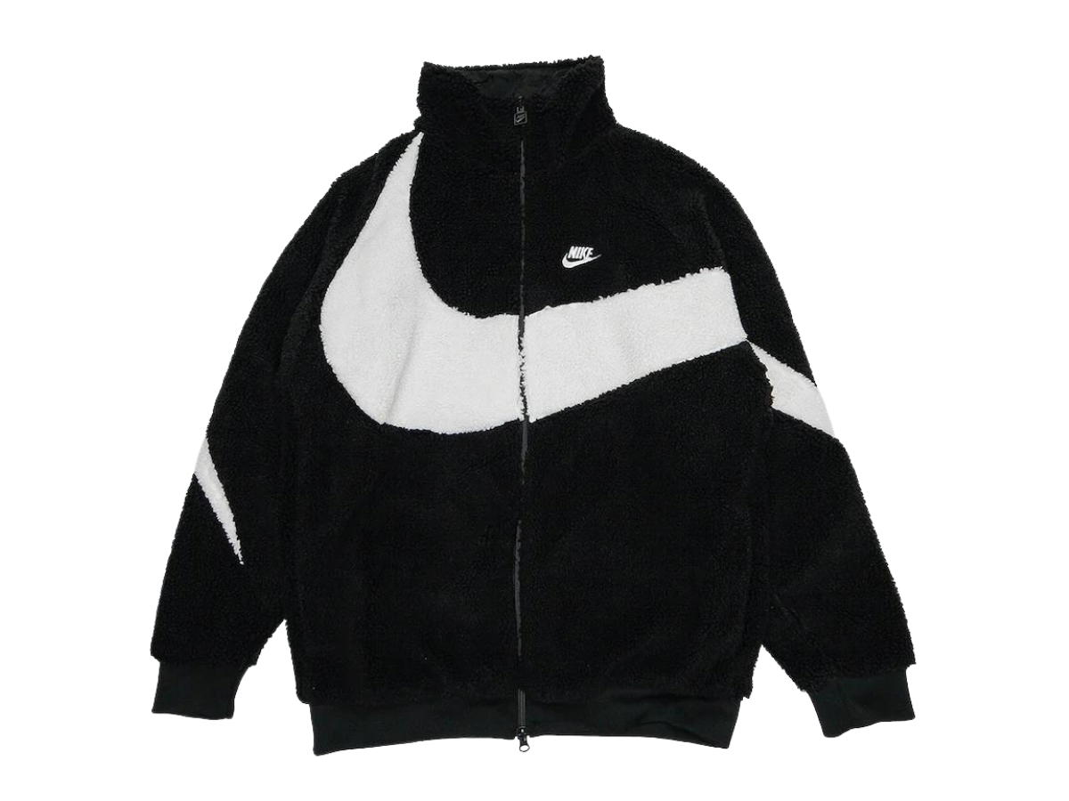 Nike Nike Big Swoosh Reversible Boa Jacket (Asia Sizing) Black White