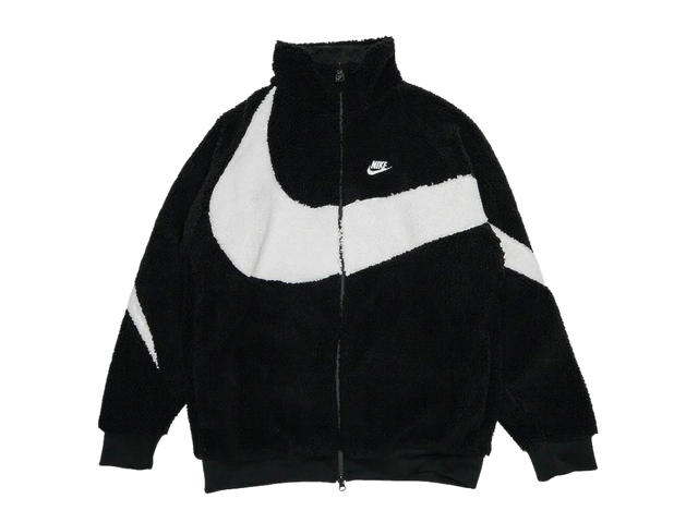 Nike Nike Big Swoosh Reversible Boa Jacket (Asia Sizing) Black White - view 1