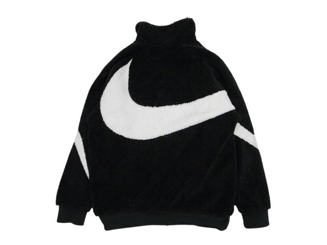 Nike Nike Big Swoosh Reversible Boa Jacket (Asia Sizing) Black White - view 2