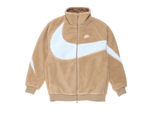 Nike Nike Big Swoosh Reversible Boa Jacket (Asia Sizing) Hemp White - view 1