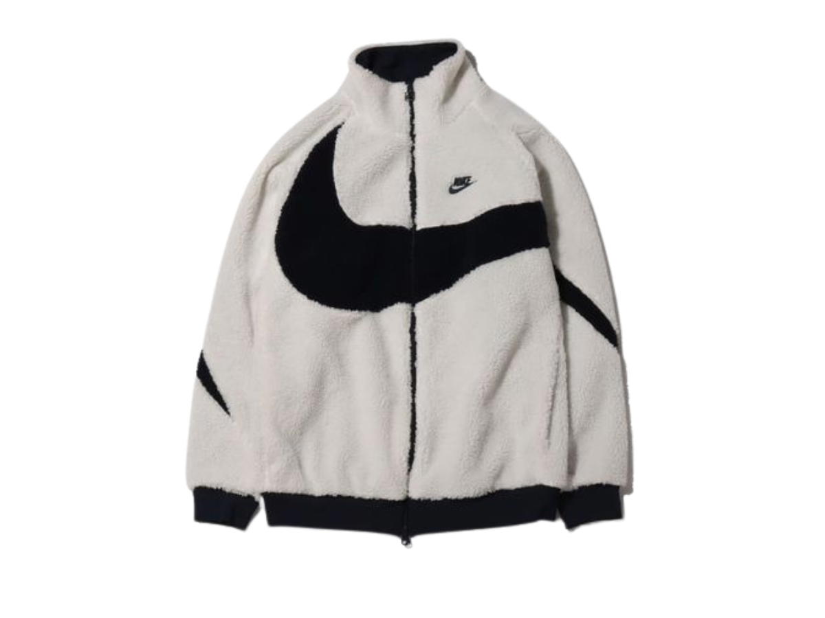 Nike Nike Big Swoosh Reversible Boa Jacket (Asia Sizing) White Black (W)