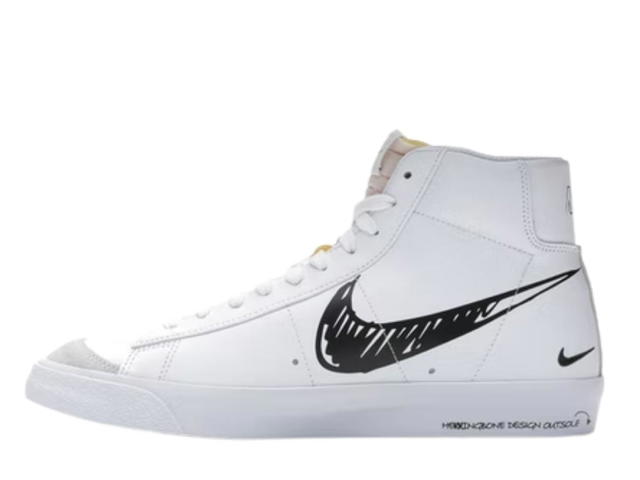 Nike Nike Blazer Mid 77 Sketch White Black - view 2