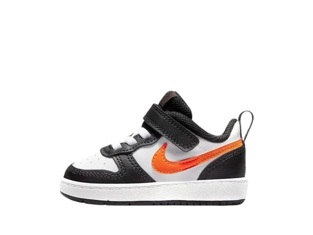 Nike Nike Court Borough Low 2 White-Black-Orange (TD) - view 2