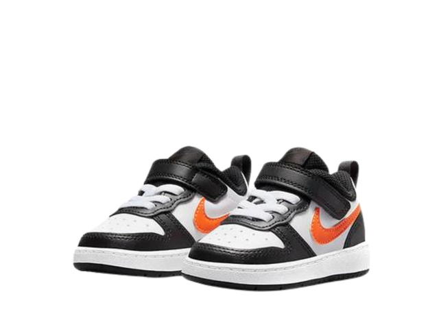 Nike Nike Court Borough Low 2 White-Black-Orange (TD) - view 3
