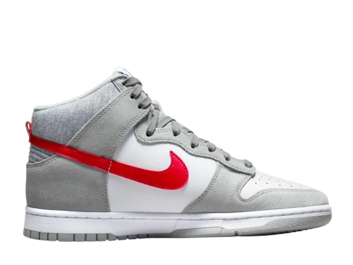 Nike Nike Dunk High Light Smoke Grey Gym Red