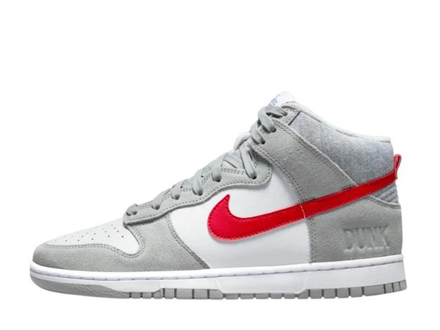 Nike Nike Dunk High Light Smoke Grey Gym Red - view 2