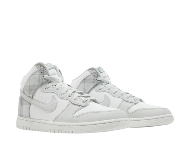 Nike Nike Dunk High SE Tartan Plaid White Light Green - view 3