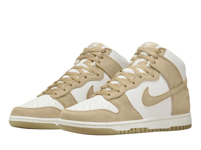 Nike Nike Dunk High Tan Suede White - view 3