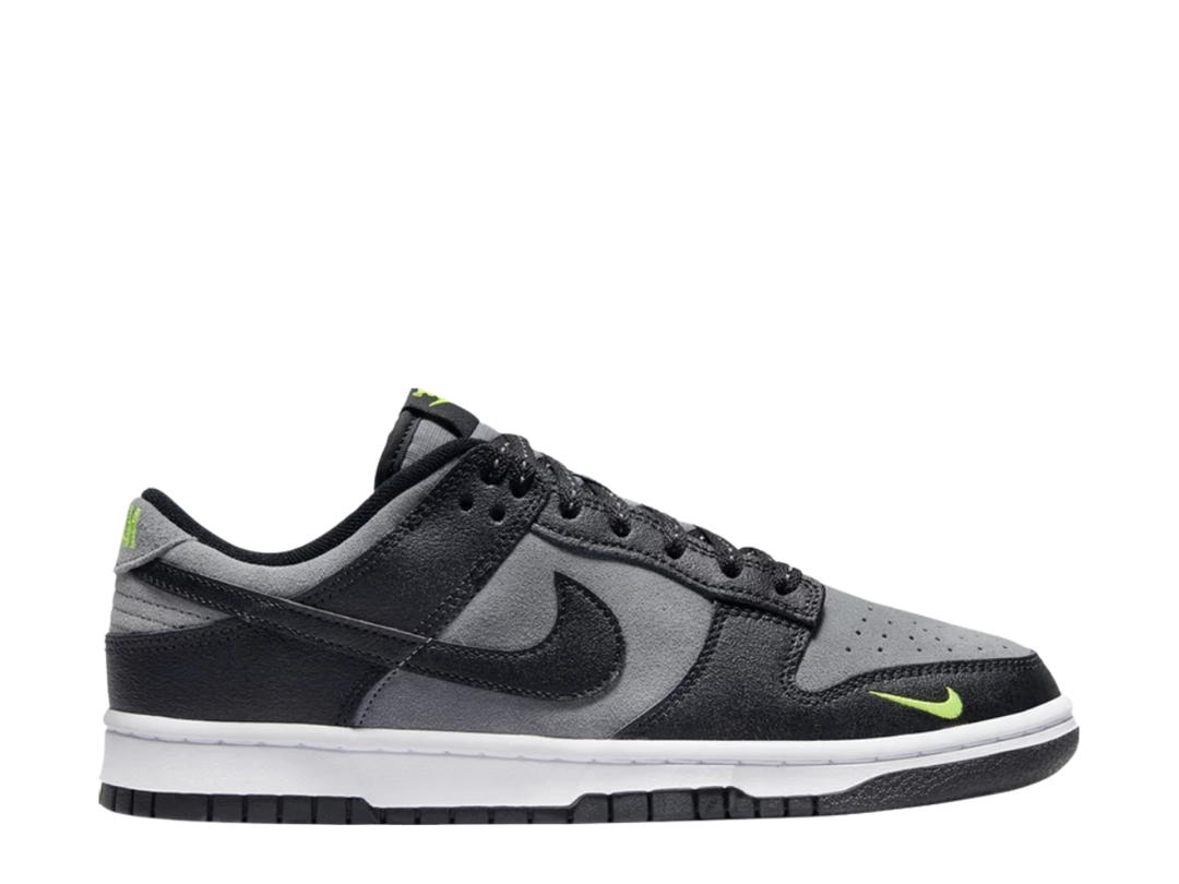 Nike Nike Dunk Low Black Cool Grey Volt Mini Swoosh