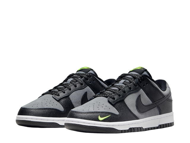 Nike Nike Dunk Low Black Cool Grey Volt Mini Swoosh - view 3