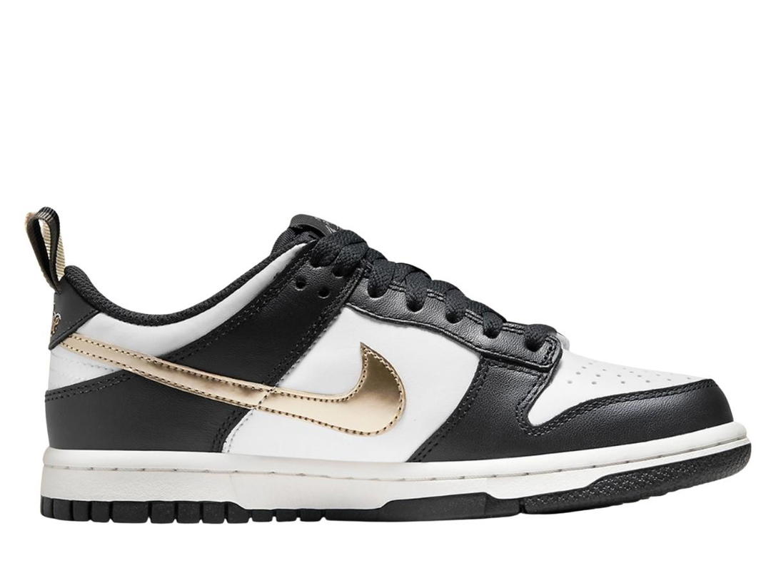 Nike Nike Dunk Low Black White Metallic (GS)