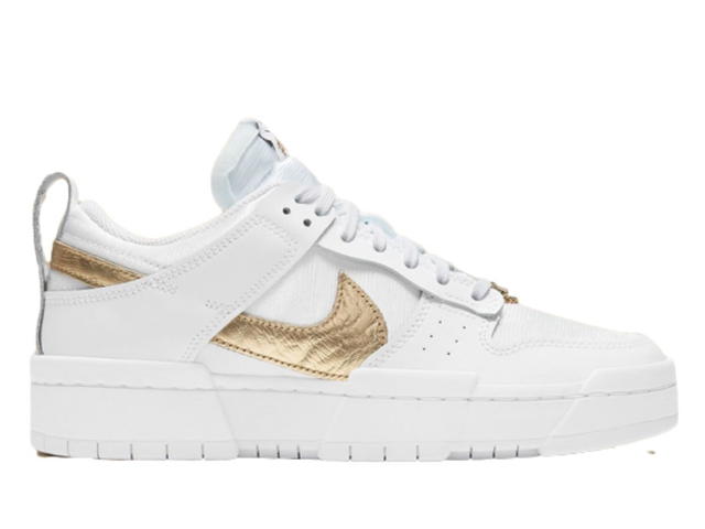 Nike Nike Dunk Low Disrupt White Metallic Gold (Women's) - view 1