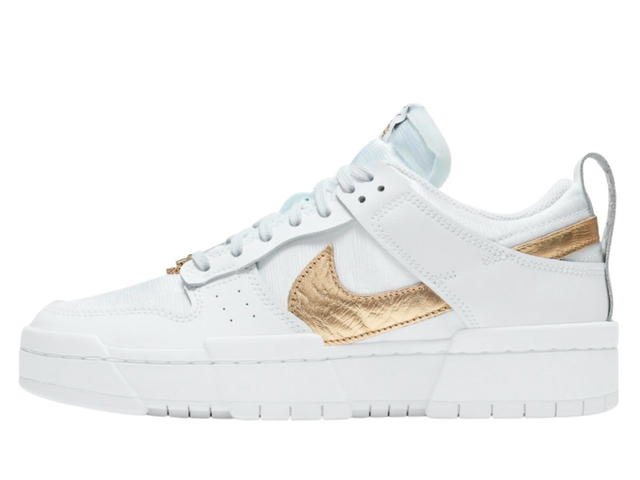 Nike Nike Dunk Low Disrupt White Metallic Gold (Women's) - view 2