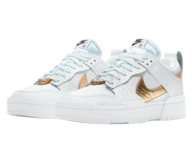 Nike Nike Dunk Low Disrupt White Metallic Gold (Women's) - view 3