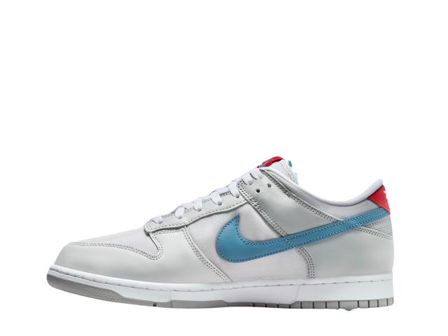 Nike Nike Dunk Low Metallic Silver-Cascade Blue-Neutral Grey-Gym Red - view 2