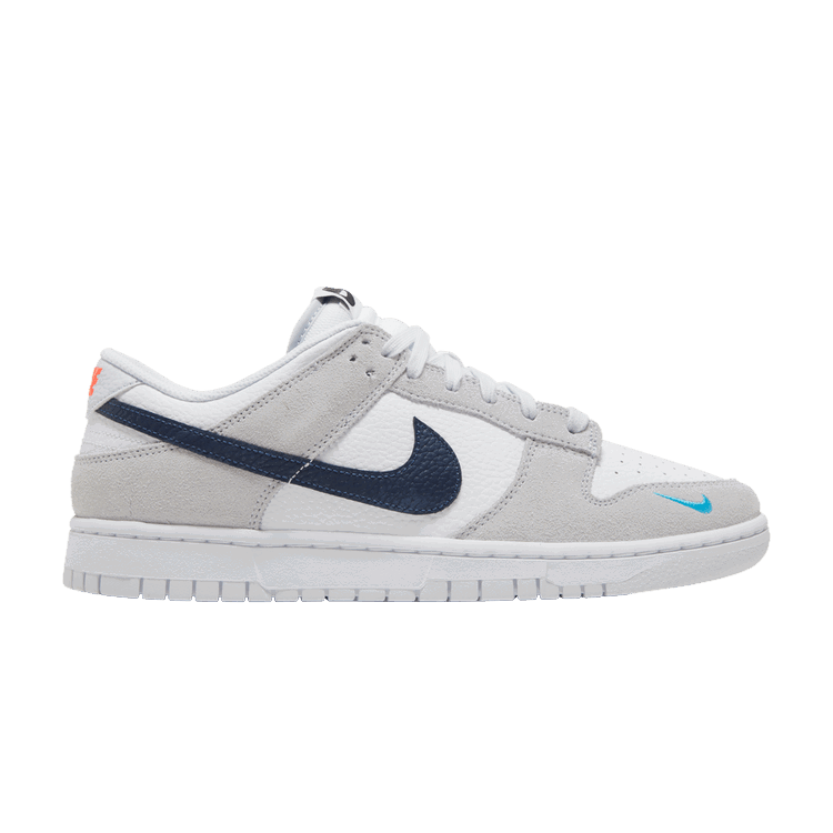 Nike Nike Dunk Low White Grey Navy Aqua Mini Swoosh