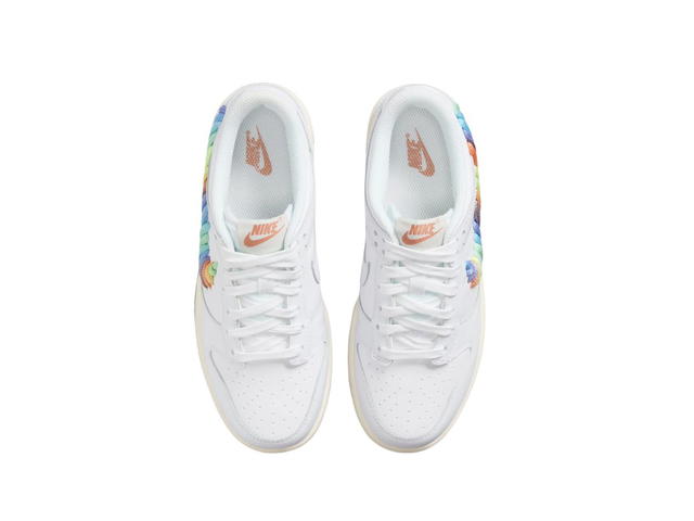 Nike Nike Dunk Low SE Rainbow Lace Swoosh White (GS) - view 5