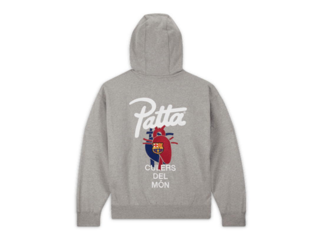 Nike Nike F.C. Barcelona x Patta 'Culers del Món' Solo Swoosh Hoodie Gray
