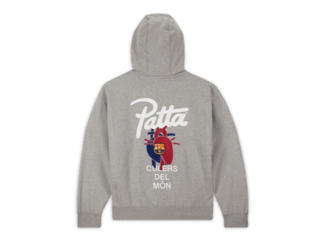 Nike Nike F.C. Barcelona x Patta 'Culers del Món' Solo Swoosh Hoodie Gray - view 1
