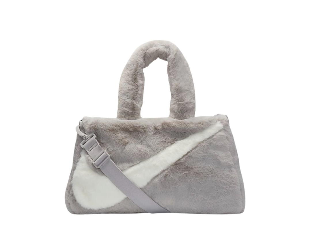 Nike Nike Faux Fur Tote Bag Light Iron Ore