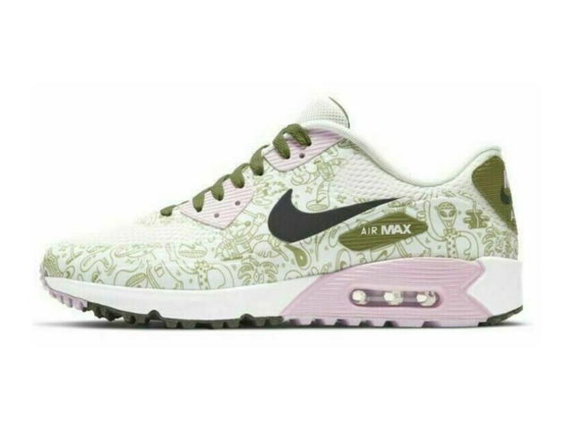 Nike Nike Golf Air Max 90 NRG Golf Shoes Asparagus Pink Foam 'Space' Men's - view 2