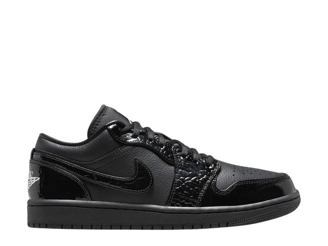 Jordan Jordan 1 Low SE Patent Elephant Black (Women's) - view 1