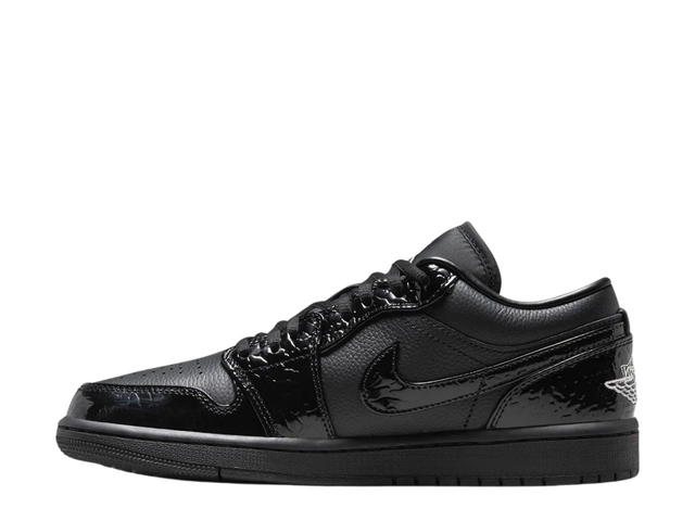 Jordan Jordan 1 Low SE Patent Elephant Black (Women's) - view 2