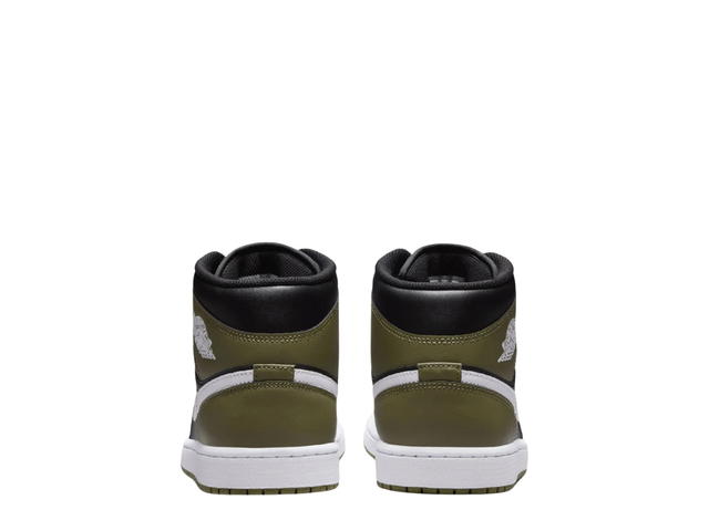 Jordan Jordan 1 Mid Black White Olive - view 5