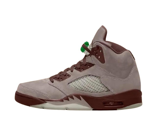 Nike Jordan 5 Retro El Grito Diffused Taupe-Dark Pony-Sail-Apple Green - view 2