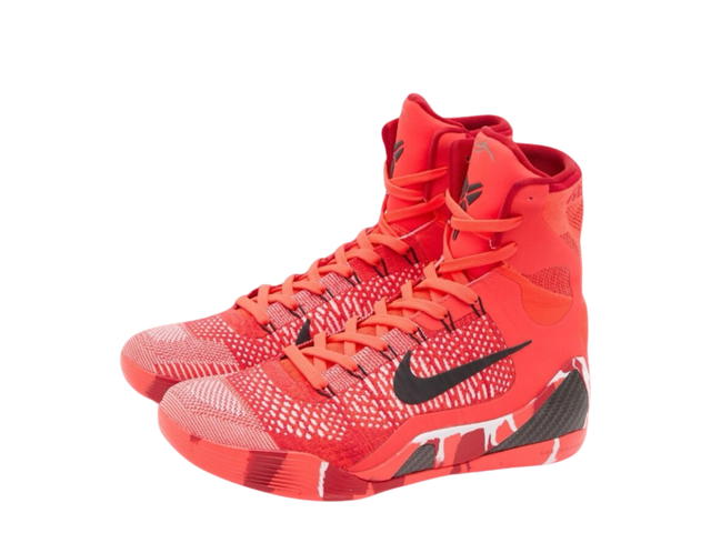 Nike Nike Kobe 9 Elite High Protro Bright Crimson and Emerald Green (GS) - view 3