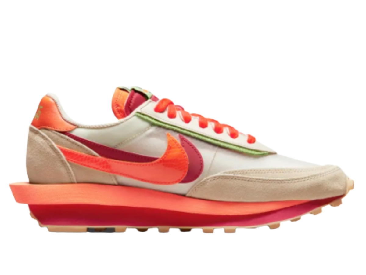 Nike Nike LD Waffle sacai CLOT Kiss of Death Net Orange Blaze