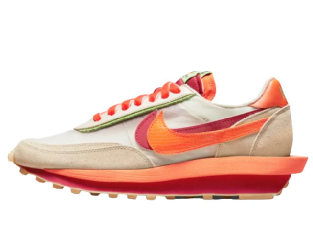 Nike Nike LD Waffle sacai CLOT Kiss of Death Net Orange Blaze - view 2