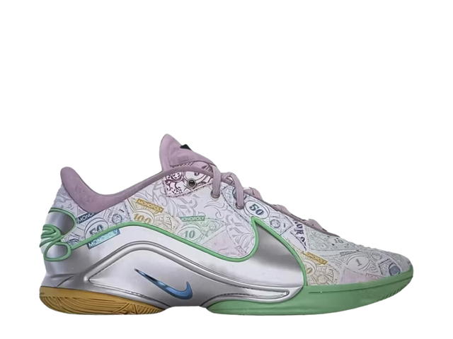 Nike Nike LeBron 22 Monopoly White Baltic Blue-Vapor Green-Pink Foam-Metallic Silver - view 1