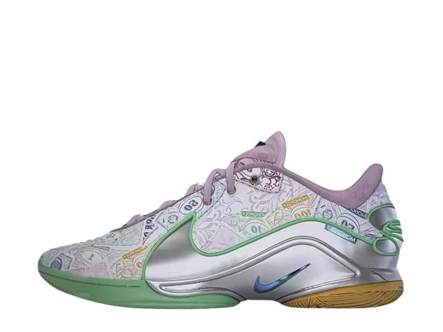 Nike Nike LeBron 22 Monopoly White Baltic Blue-Vapor Green-Pink Foam-Metallic Silver - view 2
