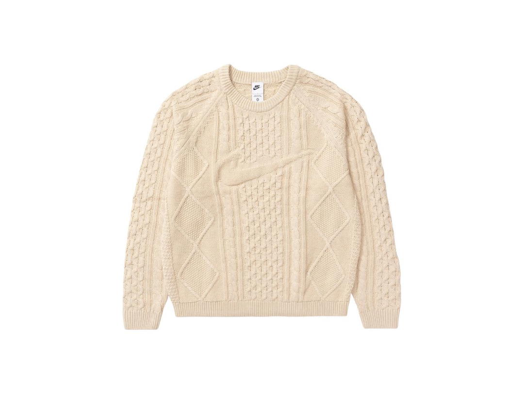 Nike Nike Life Cable Knit Sweater Rattan
