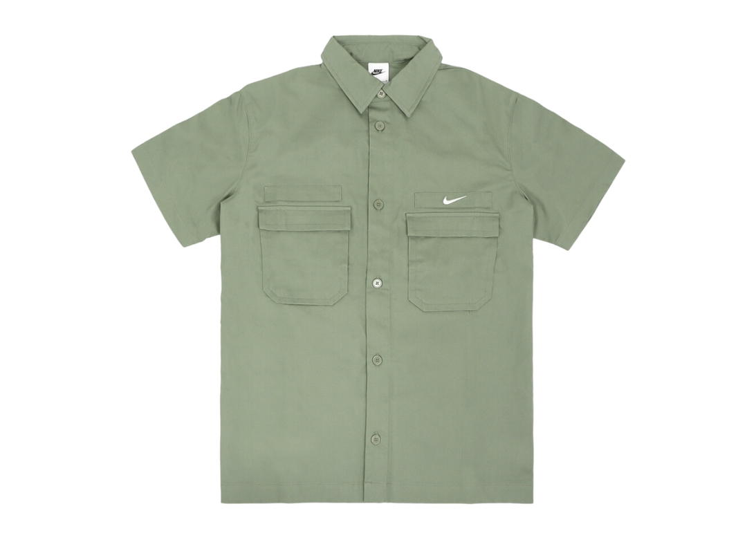 Nike Nike Life Woven Military Button-Down Shirt Oil Green