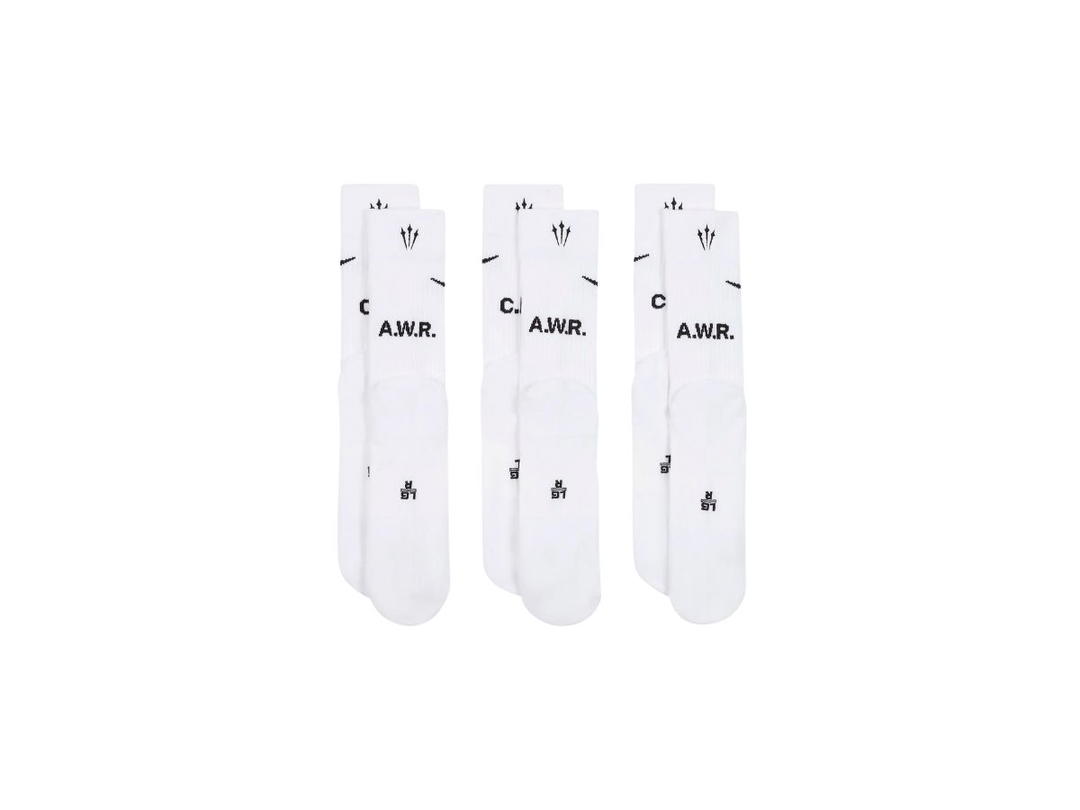 Nike Nike Nocta Crew Socks White Black (3 Pairs)