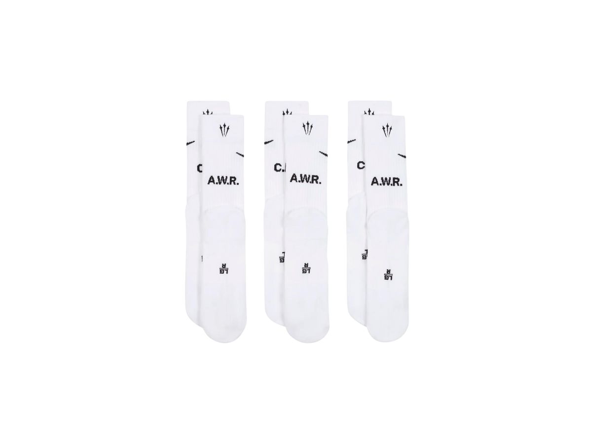 Nike Nike Nocta Crew Socks White Black (3 Pairs)