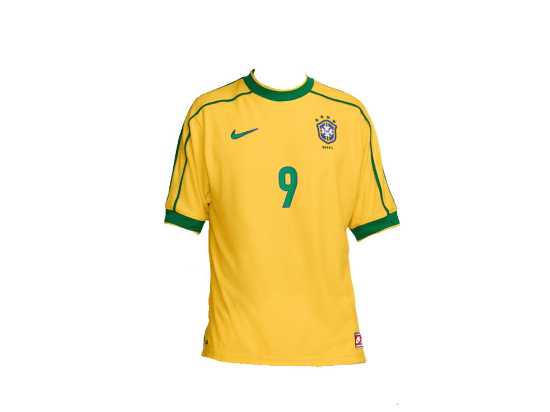 Nike Nike Re Issue Jersey Brazil 1998 Ex Varsity Maize Pine Green Lucky Green