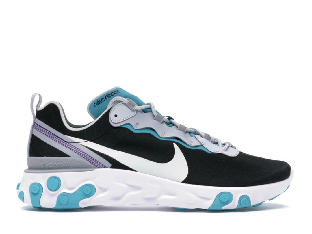 Nike Nike React Element 55 Black Pure Platinum Teal Nebula
